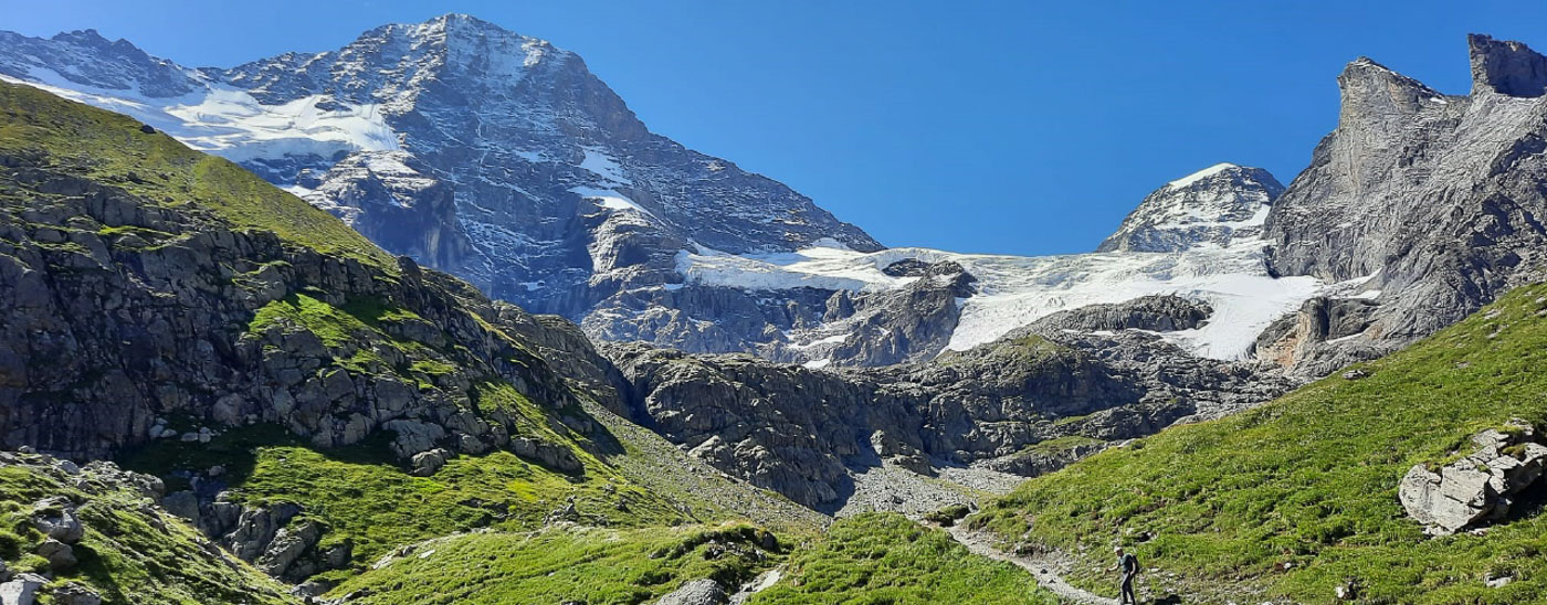 hiking and walking